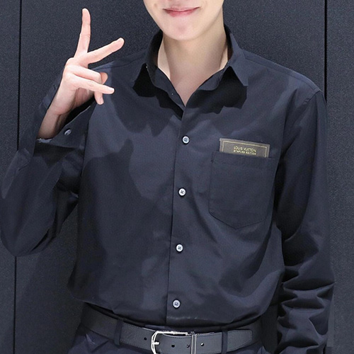 [홍콩명품.LOUIS VUITTON] 루이비통 25SS 로고 남방 셔츠 (블랙), BM20041, JL, 홍콩명품의류,구매대행,온라인명품