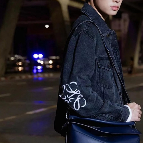 [홍콩명품.LOEWE] 로에베 25SS 로고 데님 자켓 (블랙), BM20049, JL, 홍콩명품의류,구매대행,온라인명품