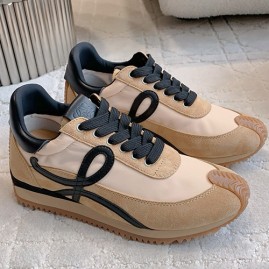 [홍콩명품.LOEWE] 로에베 25SS 로고 남여 레더 가죽 스니커즈 운동화 (카라멜), SE4722, ALW, 명품스니커즈,운동화,구두,로퍼,하이탑,신발