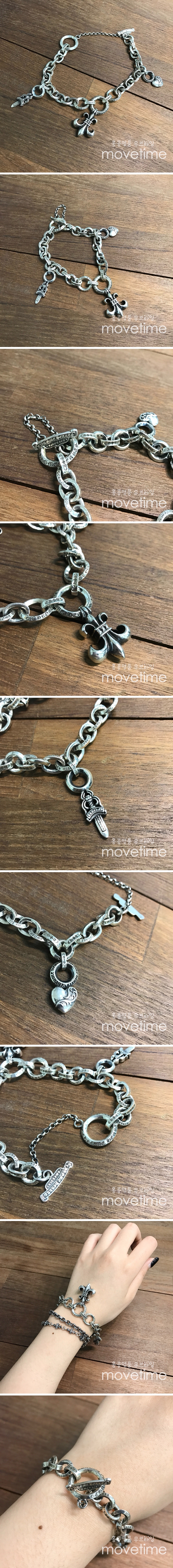 [가격문의][홍콩명품.Chrome Hearts] 크롬하츠 25SS 로고 925실버 팔찌, ET2861, CR1, 홍콩명품의류,구매대행,온라인명품