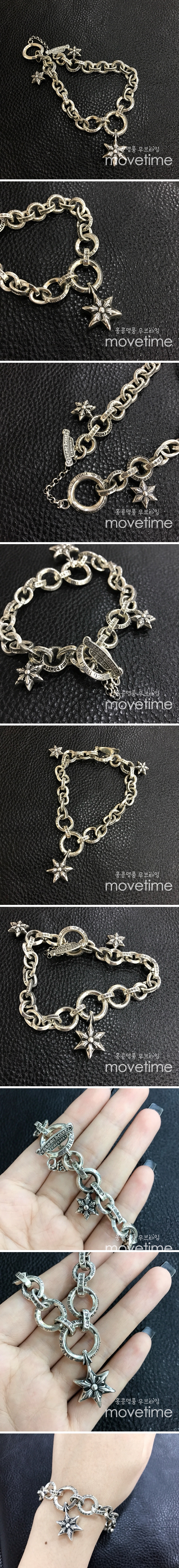 [가격문의][홍콩명품.Chrome Hearts] 크롬하츠 25SS 로고 925실버 팔찌, ET2862, CR1, 홍콩명품의류,구매대행,온라인명품