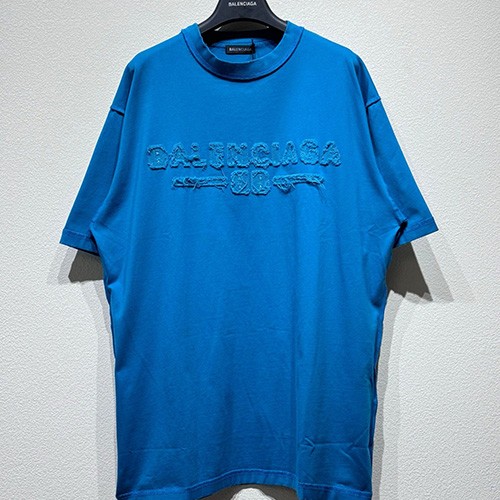 [홍콩명품.BALENCIAGA] 발렌시아가 25SS 로고 자수 반팔 티셔츠 (3컬러), BM20260, KB, 홍콩명품의류,구매대행,온라인명품