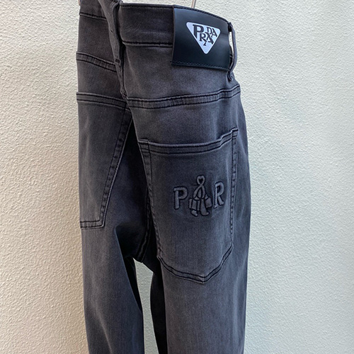 [홍콩명품,PRADA] 프라다 25SS 로고 데님 팬츠 진 청바지 (네이비), BM20425, JU, 홍콩명품의류,구매대행,온라인명품