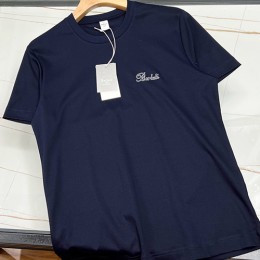 [홍콩명품.BERLUTI] 벨루티 25SS 로고 자수 반팔 티셔츠 (네이비), BM20500, B&G, 홍콩명품의류,구매대행,온라인명품