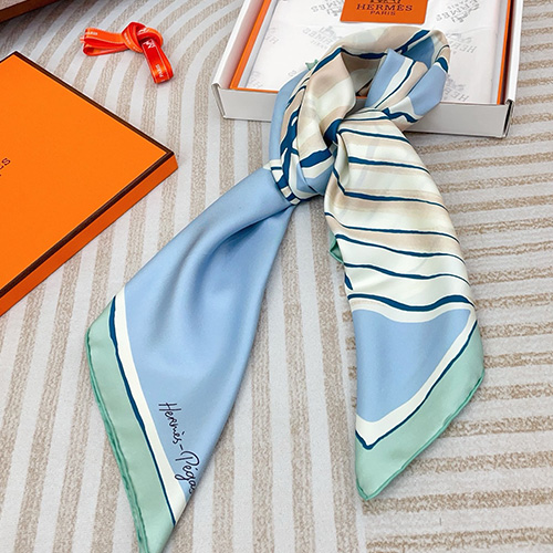 [홍콩명품.Hermes] 에르메스 25SS 로고 Jean Louis Sauvat 90-90 실크 스카프 머플러 (2컬러), ET2886, JX, 홍콩명품의류,구매대행,온라인명품