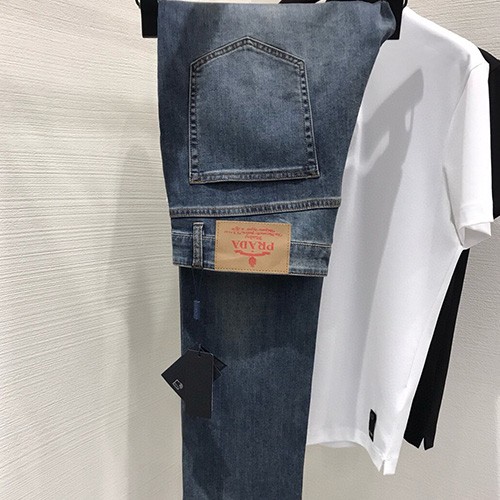 [홍콩명품,PRADA] 프라다 25SS 로고 데님 팬츠 진 청바지, BM20514, JQ, 홍콩명품의류,구매대행,온라인명품