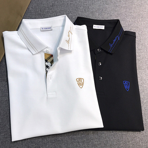 [홍콩명품.Burberry] 버버리 25SS 로고 자수 카라 폴로 반팔 티셔츠 (2컬러), BM20523, JQ, 홍콩명품의류,구매대행,온라인명품