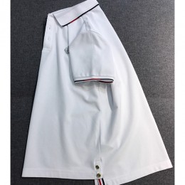 [홍콩명품.THOME BROWNE] 톰브라운 25SS 로고 자수 카라 폴로 반팔 티셔츠 (2컬러), BM20524, JQ, 홍콩명품의류,구매대행,온라인명품