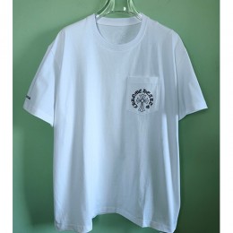 [홍콩명품.Chrome Hearts] 크롬하츠 25SS 로고 프린트 반팔 티셔츠 (화이트), BM20553, JL, 홍콩명품의류,구매대행,온라인명품