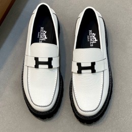 [홍콩명품.Hermes] 에르메스 25SS 로고 레더 가죽 로퍼 구두 (2컬러), SE4826, S2, 명품스니커즈,운동화,구두,로퍼,하이탑,신발