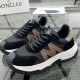 [홍콩명품.MONCLER] 몽클레어 25SS 로고 레더 가죽 스니커즈 운동화 (블랙), SE4902, S2, 명품스니커즈,운동화,구두,로퍼,하이탑,신발