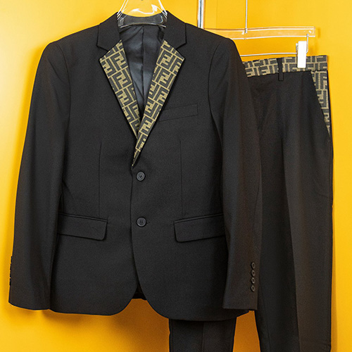 [홍콩명품,FENDI] 펜디 25SS 로고 FF패턴 정장 수트 (블랙), BM20621, JU, 홍콩명품의류,구매대행,온라인명품
