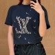 [홍콩명품.LOUIS VUITTON] 루이비통 25SS 로고 그래픽 자수 반팔 티셔츠 (네이비), BM20707, KB, 홍콩명품의류,구매대행,온라인명품