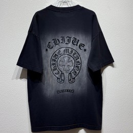 [홍콩명품.Chrome Hearts] 크롬하츠 25SS 로고 워싱 반팔 티셔츠 (2컬러), BM20814, KB, 홍콩명품의류,구매대행,온라인명품