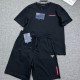 [홍콩명품,PRADA] 프라다 25SS 로고 반팔 티셔츠 + 쇼츠 반바지 상하의 세트 (2컬러), BM20831, JQ, 홍콩명품의류,구매대행,온라인명품
