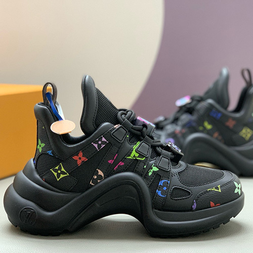 [홍콩명품.LOUIS VUITTON] 루이비통 25SS 로고 여성 모노그램 아치라이트 스니커즈 운동화 (블랙), SE4947, PMD, 명품스니커즈,운동화,구두,로퍼,하이탑,신발