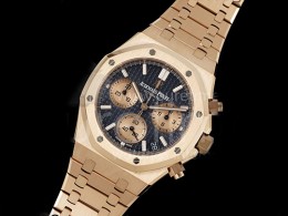 [홍콩명품시계.AUDEMARS PIGUET] 오데마피게 로얄오크 크로노 26240 로즈골드/블루 다이얼