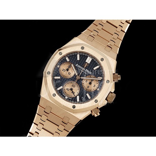 [홍콩명품시계.AUDEMARS PIGUET] 오데마피게 로얄오크 크로노 26240 로즈골드/블루 다이얼