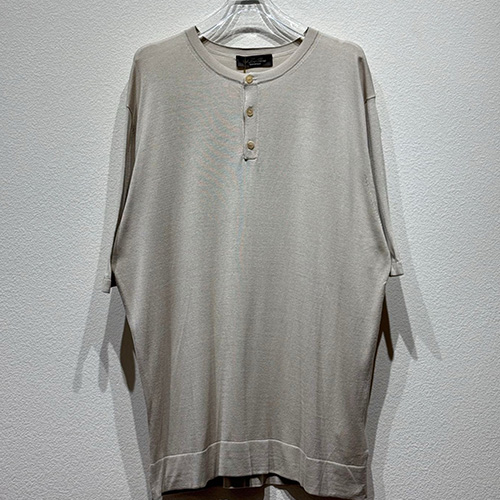 [홍콩명품.Loro Piana] 로로피아나 25SS 로고 반팔 티셔츠 (그레이), BM20933, KB, 홍콩명품의류,구매대행,온라인명품