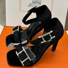[홍콩명품.Hermes] 에르메스 25SS 로고 여성 레더 가죽 슬리퍼 샌들 (블랙), SE4963, H3, 명품스니커즈,운동화,구두,로퍼,하이탑,신발