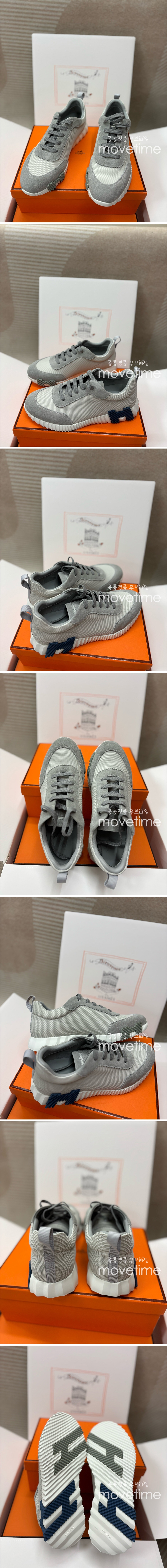 [홍콩명품.Hermes] 에르메스 25SS 로고 바운싱 스니커즈 운동화 (그레이), SE4970, H3, 명품스니커즈,운동화,구두,로퍼,하이탑,신발