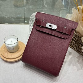 [홍콩명품.Hermes] 에르메스 25SS 로고 Hac a Dos 크로스백 (와인-은장), BGM4789, H3, 홍콩명품가방,명품쇼핑몰,크로스백,핸드백,구매대행