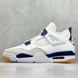 [홍콩명품.NIKE] 나이키 25SS 로고 남여 에어 조던 Nigel Sylvester x AJ4 OG 스니커즈 운동화 (화이트-블루), SE5018, S3, 명품스니커즈,운동화,구두,로퍼,하이탑,신발