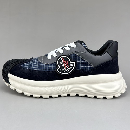 [홍콩명품.MONCLER] 몽클레어 25SS 로고 레더 가죽 스니커즈 운동화 (네이비), SE5068, S3, 명품스니커즈,운동화,구두,로퍼,하이탑,신발