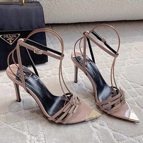 [홍콩명품.GIUSEPPE ZANOTTI] 쥬세페자노티 25SS 로고 여성 레더 가죽 하이힐 샌들 (핑크), SE5120, GHS, 명품스니커즈,운동화,구두,로퍼,하이탑,신발