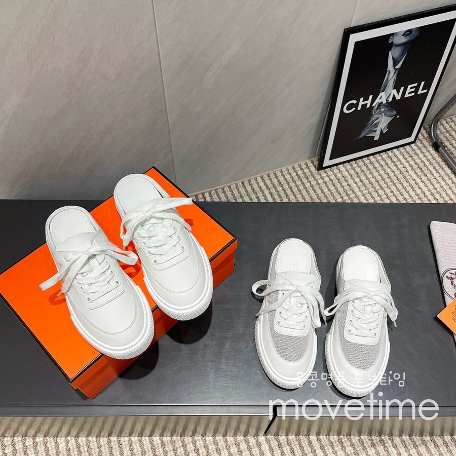[홍콩명품.Hermes] 에르메스 25SS 로고 여성 레더 가죽 뮬 슬리퍼 (2컬러), SE5148, S4W, 명품스니커즈,운동화,구두,로퍼,하이탑,신발