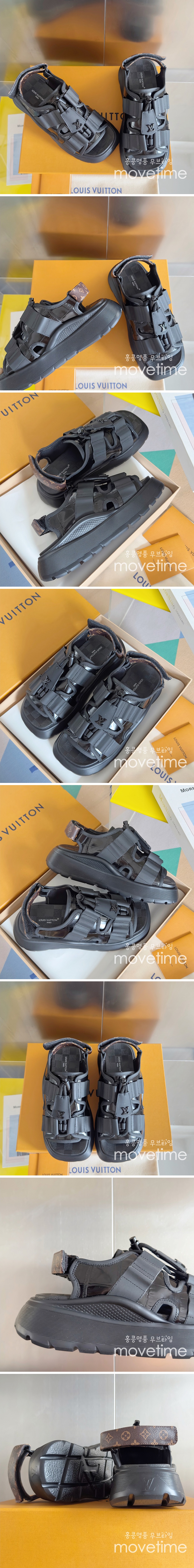 [홍콩명품.LOUIS VUITTON] 루이비통 25SS 로고 여성 모노그램 Chameleon Comfor 샌들 (블랙), SE5155, S4W, 명품스니커즈,운동화,구두,로퍼,하이탑,신발