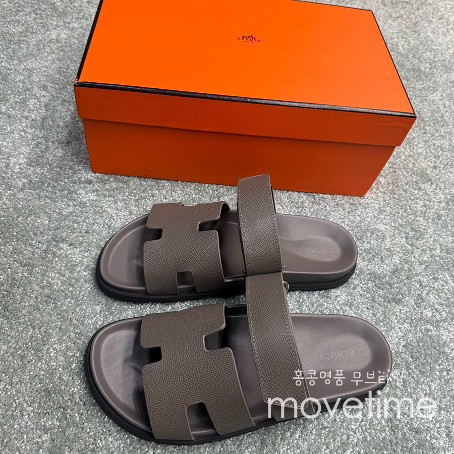 [홍콩명품.Hermes] 에르메스 25SS 로고 남여 레더 가죽 시프레 샌들 (다크브라운), SE5236, GHS, 명품스니커즈,운동화,구두,로퍼,하이탑,신발