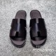[홍콩명품.Hermes] 에르메스 25SS 로고 남여 이즈미르 레더 가죽 슬리퍼 (블랙), SE5250, GHS, 명품스니커즈,운동화,구두,로퍼,하이탑,신발