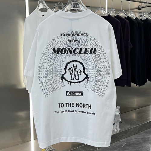 [명품레플리카.MONCLER] 몽클레어 25SS 로고 자수 반팔 티셔츠 (2컬러), BM21161, G5, 홍콩명품의류,구매대행,온라인명품