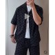 [명품레플리카.LOUIS VUITTON] 루이비통 25SS 로고 모노그램 반팔 남방 셔츠 + 쇼츠 반바지 상하의 세트 (다크그레이), BM21171, JU, 홍콩명품의류,구매대행,온라인명품