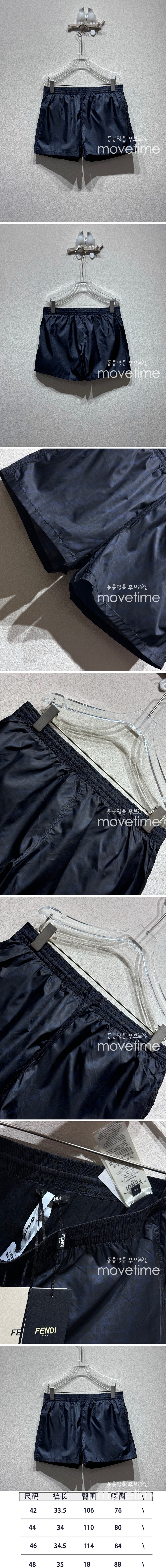 [명품레플리카,FENDI] 펜디 25SS 로고 FF패턴 쇼츠 반바지 (블랙), BM21175, KB, 홍콩명품의류,구매대행,온라인명품