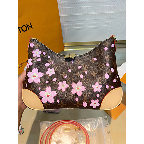 [홍콩명품.LOUIS VUITTON] 루이비통 25SS 로고 모노그램 무라카미 타카시 스피디 반둘리에 25 사쿠라 브라운 M14174, BGM4840, BDA, 홍콩명품가방,명품쇼핑몰,크로스백,핸드백,구매대행
