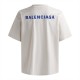 [홍콩명품.BALENCIAGA] 발렌시아가 25SS 로고 자수 빈티지 반팔 티셔츠 (화이트), BM21368, JU, 명품레플리카,미러급,온라인쇼핑몰사이트