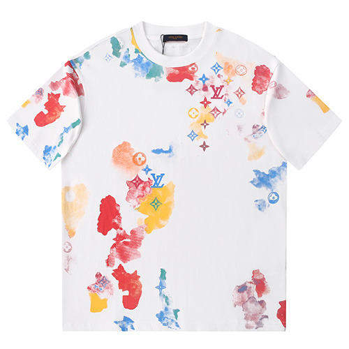 [홍콩명품.LOUIS VUITTON] 루이비통 25SS 로고 워터컬러 모노그램 반팔 티셔츠 (2컬러), BM21375, JU, 명품레플리카,미러급,온라인쇼핑몰사이트