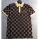 [홍콩명품.LOUIS VUITTON] 루이비통 25SS 로고 다미에 모노그램 카라 폴로 반팔 티셔츠 (브라운), BM21398, JQ, 명품레플리카,미러급,온라인쇼핑몰사이트