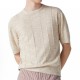 [홍콩명품.Loro Piana] 로로피아나 25SS 로고 니트 반팔 티셔츠 (베이지), BM21428, JU, 명품레플리카,미러급,온라인쇼핑몰사이트