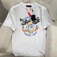[홍콩명품.LOUIS VUITTON] 루이비통 25SS 로고 NIGO 콜라보 니트 반팔 티셔츠 (화이트), BM21434, JU, 명품레플리카,미러급,온라인쇼핑몰사이트