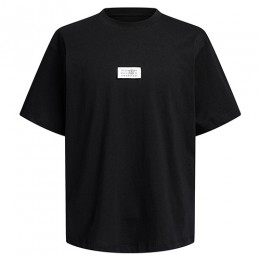 [홍콩명품.Maison Margiela] 메종마르지엘라 25SS 로고 반팔 티셔츠 (블랙), BM21450, JU, 명품레플리카,미러급,온라인쇼핑몰사이트