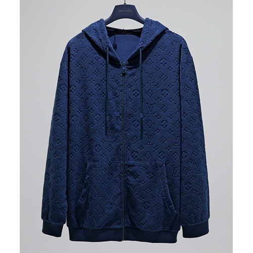 [홍콩명품.LOUIS VUITTON] 루이비통 25SS 로고 모노그램 후드 집업 자켓 (블루), BM21451, JU, 명품레플리카,미러급,온라인쇼핑몰사이트