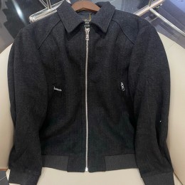[홍콩명품.Loro Piana] 로로피아나 25SS 로고 울 캐시미어 카라 봄버 자켓 (2컬러), BM21460, JU, 명품레플리카,미러급,온라인쇼핑몰사이트