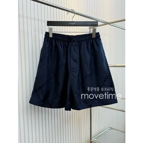 [홍콩명품.BALENCIAGA] 발렌시아가 25SS 로고 패턴 쇼츠 반바지 (네이비), BM21483, JU, 명품레플리카,미러급,온라인쇼핑몰사이트
