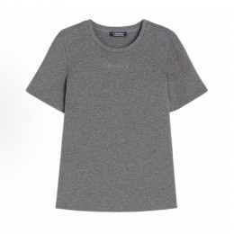 [홍콩명품.Max Mara] 막스마라 25SS 로고 자수 여성 반팔 티셔츠 (그레이), BM21500, JU, 명품레플리카,미러급,온라인쇼핑몰사이트