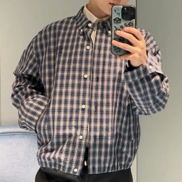 [홍콩명품,MIU MIU] 미우미우 25SS 로고 체크패턴 카라 봄버 자켓 (블루), BM21546, JL, 명품레플리카,미러급,온라인쇼핑몰사이트