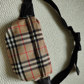 [홍콩명품.Burberry] 버버리 25SS 로고 체크패턴 벨트백 힙색 (베이지), BGM4891, JL, 홍콩명품가방,명품쇼핑몰,크로스백,핸드백,구매대행