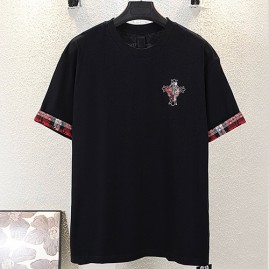 [홍콩명품.Chrome Hearts] 크롬하츠 25SS 로고 자수 반팔 티셔츠 (2컬러), BM21549, TOP, 명품레플리카,미러급,온라인쇼핑몰사이트